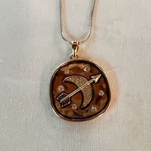 Sacred coin short to long necklace moon